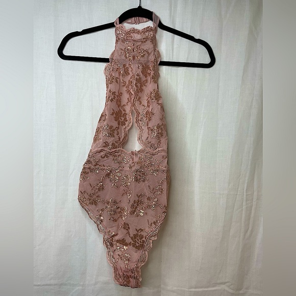 Victoria's Secret Tops - Victoria’s Secret Halter Bodysuit Size M